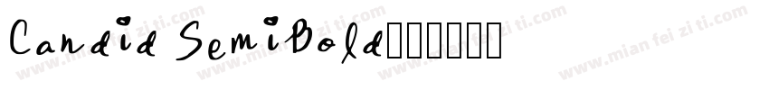 Candid SemiBold字体转换